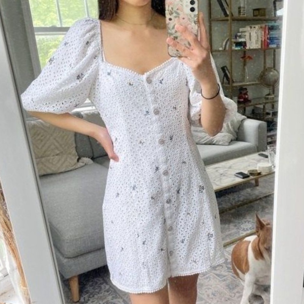 SAYLOR Dina Dress In White